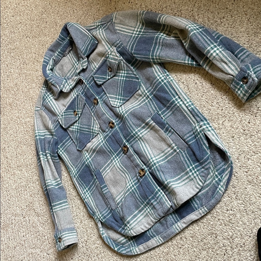 Members Mark Plaid Fall Shacket - Picture 6 of 10